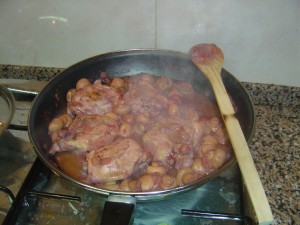 Frango com morangos