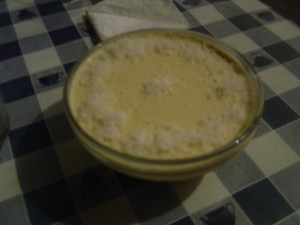 vivi e daniel 18/06/09 mousse Mousse de manga e coco